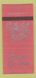 Matchbook Cover - Sharon Country Club PA Christmas 30 Strike