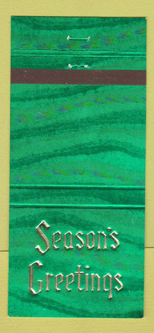 Matchbook Cover - Ozaukee Country Club Milwaukee WI Curling Christmas 30 Strike