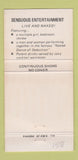 Matchbook Cover - Garden of Eden San Francisco CA girlie strip club 30 Strike