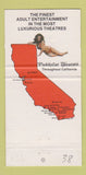 Matchbook Cover - Pussycat Porn Movie Theatres girlie CA CHAIN 30 Strike