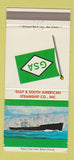 Matchbook Cover - Gulf & South American Steamship 30 Strike