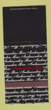 Matchbook Cover - Ambassadors Row Atlanta Cleveland St Louis 30 Strike