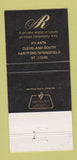 Matchbook Cover - Ambassadors Row Atlanta Cleveland St Louis 30 Strike
