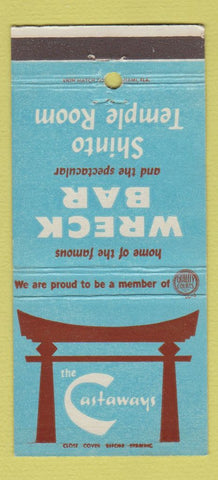 Matchbook Cover - The Castways Miami Beach FL 30 Strike