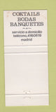 Matchbook Cover - Ondarreta Felix MAdrid QC WEAR 30 Strike