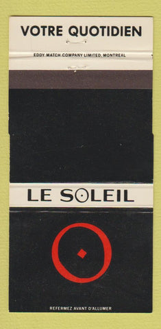 Matchbook Cover - Votre Quotidien Le Soleil 30 Strike