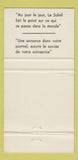 Matchbook Cover - Votre Quotidien Le Soleil 30 Strike