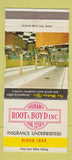 Matchbook Cover - Root & Boyd Insurance Real Estate 30 Strike