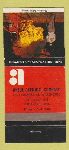 Matchbook Cover - Ansul Chemical Knoxville TN 30 Strike