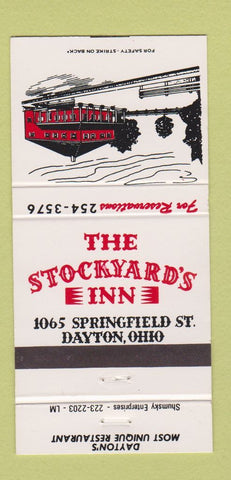 Matchbook Cover - The Stockyard's Inn Dayton OH 30 Strike