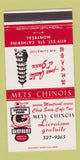 Matchbook Cover - Mets Chinois Chinese Restaurant Montreal QC 30 Strike