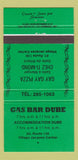 Matchbook Cover - Gas Bar Dube Village Jacques Cartier QC 30 Strike