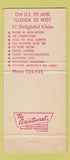 Matchbook Cover - Lafayette Motel Tallahassee FL 30 Strike