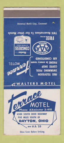 Matchbook Cover - Terrace Motel Dayton OH 30 Strike
