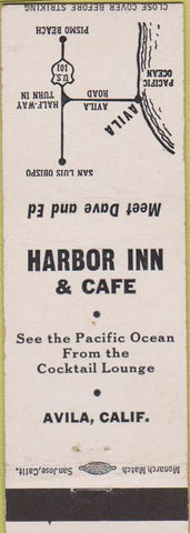 Matchbook Cover - Harbor Inn Cafe Avila CA