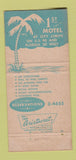 Matchbook Cover - Ponce de Leon Motel Tallahassee FL 30 Strike