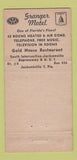 Matchbook Cover - Granger Motel Jacksonville FL 30 Strike