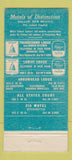 Matchbook Cover - Thunderbird Lodge Gallup NM Route 66 30 Strike