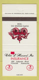 Matchbook Cover - Chas Howard Insurance Noblesville IN 30 Strike