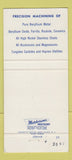 Matchbook Cover - Speeding Corp Beryllium Warren MI 30 Strike