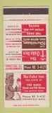 Matchbook Cover - Oaks Inn Springfield MA Tiki 30 Strike