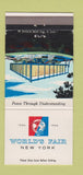 Matchbook Cover - New York World's Fair 1964 Federal Building 30 Strike