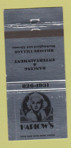 Matchbook Cover - Harlow's Dallas TX girlie WEAR 30 Strike