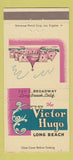 Matchbook Cover - Victor Hugo Long Beach CA 30 Strike