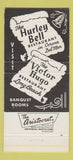 Matchbook Cover - Victor Hugo Long Beach CA 30 Strike