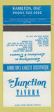 Matchbook Cover - Junction Tavern Hamilton ON 30 Strike