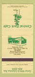 Matchbook Cover - Central Park Cafe New York City 30 Strike