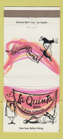 Matchbook Cover - La Quinta Hotel CA 30 Strike