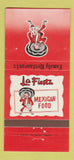 Matchbook Cover - La Fiesta Mexican Food Tarzana Lakewood Covina CA 30 Strike