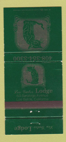 Matchbook Cover - Los Gatos Lodge CA cat 30 Strike