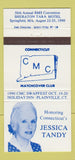 Matchbook Cover - Connecticut Match Club Jessica Tandy  30 Strike