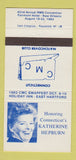 Matchbook Cover - Connecticut Match Club Katherine Hepburn 30 Strike