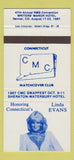 Matchbook Cover - Connecticut Match Club Linda Evans 30 Strike