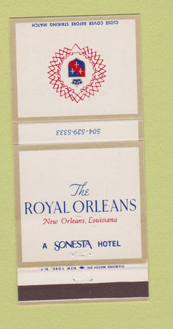 Matchbook Cover - Royal Orleans Hotel New Orleans LA 30 Strike