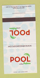 Matchbook Cover - Palms Hotel Casino Las Vegas NV Pool 30 Strike