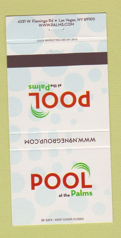Matchbook Cover - Palms Hotel Casino Las Vegas NV Pool 30 Strike