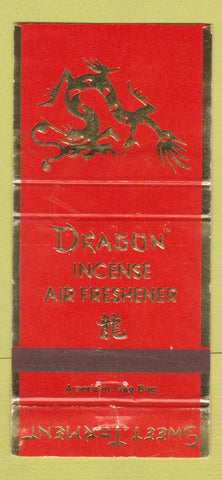 Matchbook Cover - Dragon Incense Air Freshener Atlanta GA 30 Strike