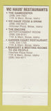 Matchbook Cover - Owyhee Plaza Hotel Boise ID 30 Strike