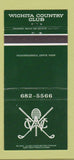 Matchbook Cover - Wichita Country Club KS 30 Strike