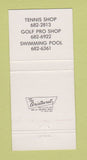 Matchbook Cover - Wichita Country Club KS 30 Strike