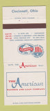 Matchbook Cover - The American Savings and Loan Company Cincinnati OH 30 Strike