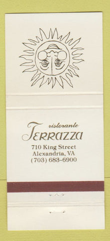 Matchbook Cover - Terrazza Ristorante Alexandria VA 30 Strike