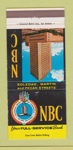 Matchbook Cover - National Bank of San Antonio TX 30 Strike