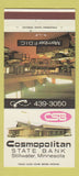 Matchbook Cover - Cosmopolitan State Bank Stillwater MN 30 Strike