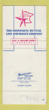 Matchbook Cover - Minnesota Mutual Life Insurance Minneapolis MN WEAR 30 Strike