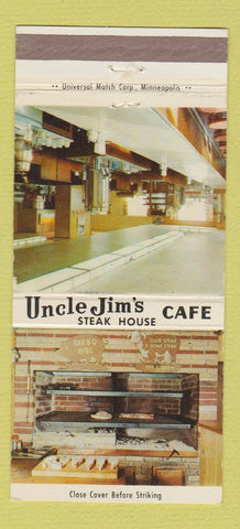 Matchbook Cover - Uncle Jim's Cafe Breckenridge MN 30 Strike